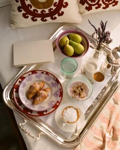 Emporio Sirenuse Flower Dessert Plate | Thumbnail 2 Emporio Sirenuse Flower Dessert Plate | Thumbnail 2