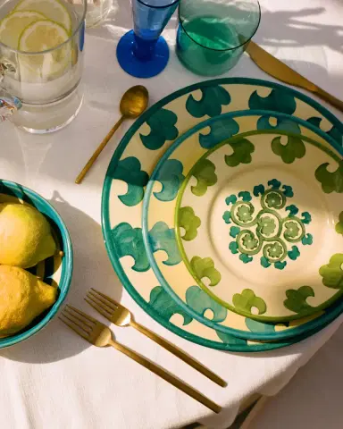 Emporio Sirenuse Flower Dessert Plate | Thumbnail 6 Emporio Sirenuse Flower Dessert Plate | Thumbnail 6
