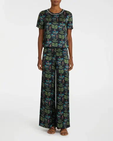 Emporio Sirenuse Gabrielle Top in Persian Botanic Print | Thumbnail 4 Emporio Sirenuse Gabrielle Top in Persian Botanic Print | Thumbnail 4