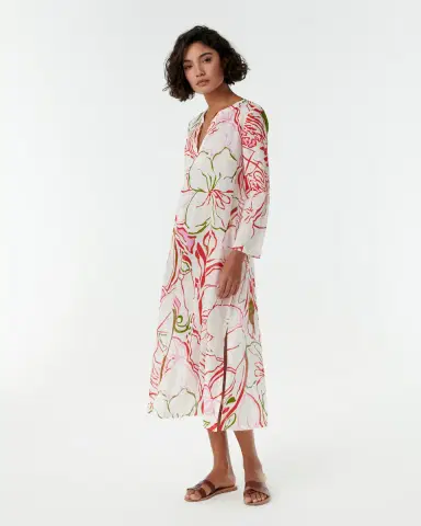 Emporio Sirenuse Giada Caftan in Calypso Print | Thumbnail 5 Emporio Sirenuse Giada Caftan in Calypso Print | Thumbnail 5