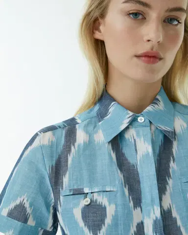 Emporio Sirenuse Giselle Dress in Diamond Ikat | Thumbnail 2 Emporio Sirenuse Giselle Dress in Diamond Ikat | Thumbnail 2