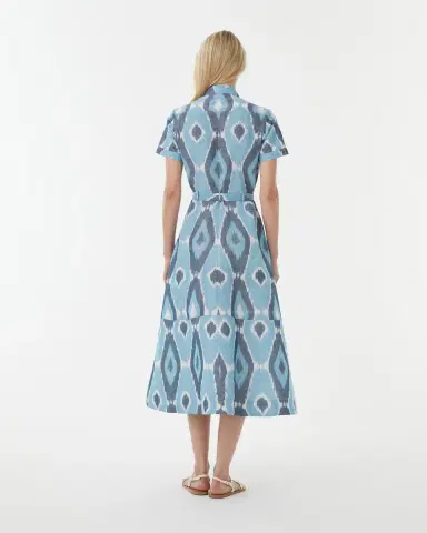Emporio Sirenuse Giselle Dress in Diamond Ikat | Thumbnail 3 Emporio Sirenuse Giselle Dress in Diamond Ikat | Thumbnail 3
