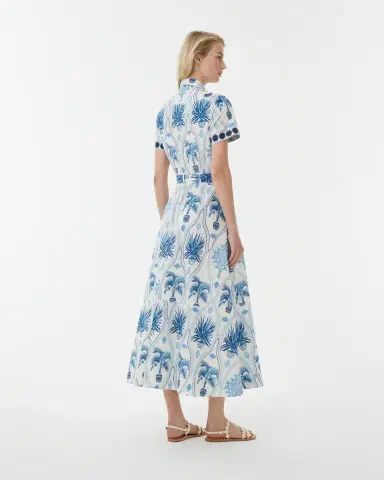 Emporio Sirenuse Giselle Dress in Garden Mesh Print | Thumbnail 4 Emporio Sirenuse Giselle Dress in Garden Mesh Print | Thumbnail 4