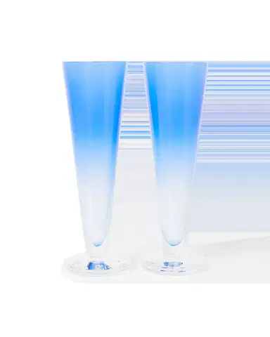 Emporio Sirenuse Gradient Champagne Flute Set of 2 | Thumbnail 1 Emporio Sirenuse Gradient Champagne Flute Set of 2 | Thumbnail 1
