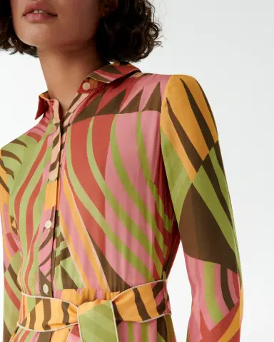 Emporio Sirenuse Ida Dress in Pagoda Print | Thumbnail 2 Emporio Sirenuse Ida Dress in Pagoda Print | Thumbnail 2
