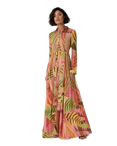 Emporio Sirenuse Ida Dress in Pagoda Print | Thumbnail 1 Emporio Sirenuse Ida Dress in Pagoda Print | Thumbnail 1