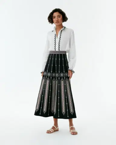 Emporio Sirenuse Isla Shirt with Polka Lace | Thumbnail 4 Emporio Sirenuse Isla Shirt with Polka Lace | Thumbnail 4