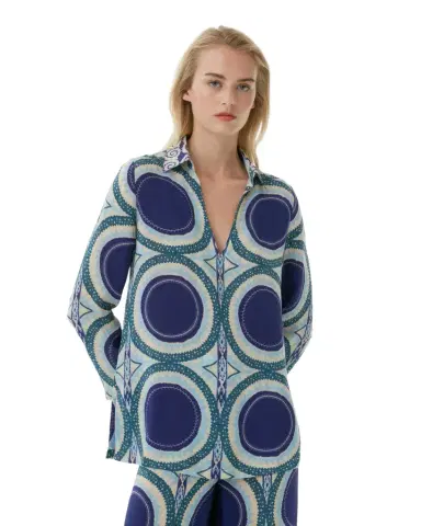 Emporio Sirenuse Jia Tunic in Solaris Print | Thumbnail 1 Emporio Sirenuse Jia Tunic in Solaris Print | Thumbnail 1