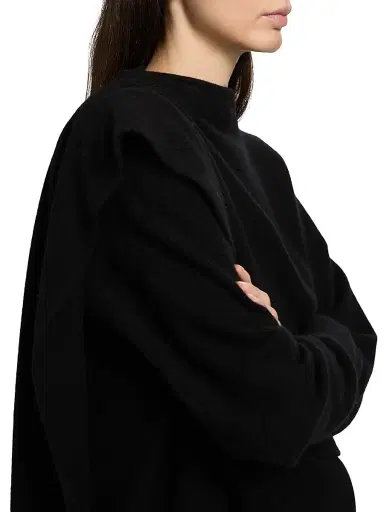 Vince Women's Draped Wool-Cashmere Crewneck Sweater - Dove Oat | Thumbnail 13 Vince Women's Draped Wool-Cashmere Crewneck Sweater - Dove Oat | Thumbnail 13
