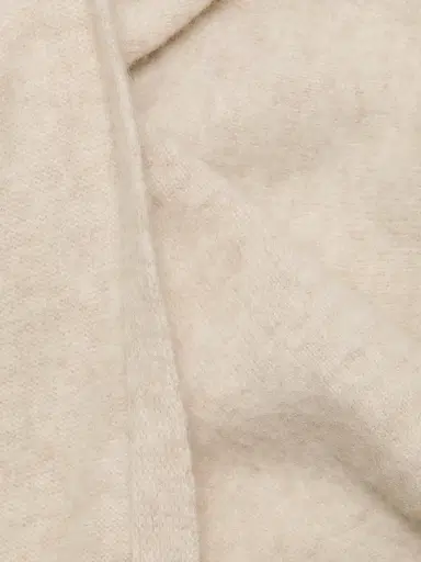 Vince Women's Draped Wool-Cashmere Crewneck Sweater - Dove Oat | Thumbnail 7 Vince Women's Draped Wool-Cashmere Crewneck Sweater - Dove Oat | Thumbnail 7