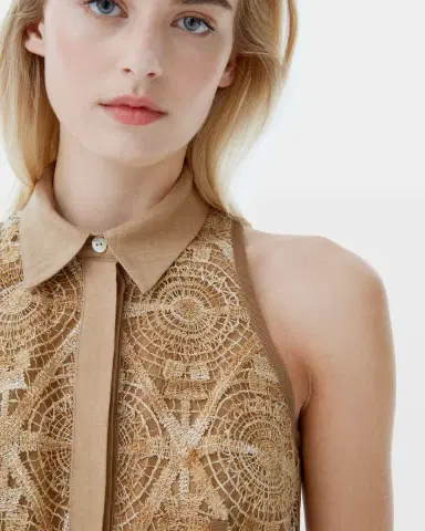 Emporio Sirenuse Lara Top in Macramè | Thumbnail 2 Emporio Sirenuse Lara Top in Macramè | Thumbnail 2