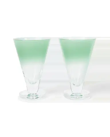 Emporio Sirenuse Large Gradient Stemmed Glass Set of 2 | Thumbnail 7 Emporio Sirenuse Large Gradient Stemmed Glass Set of 2 | Thumbnail 7