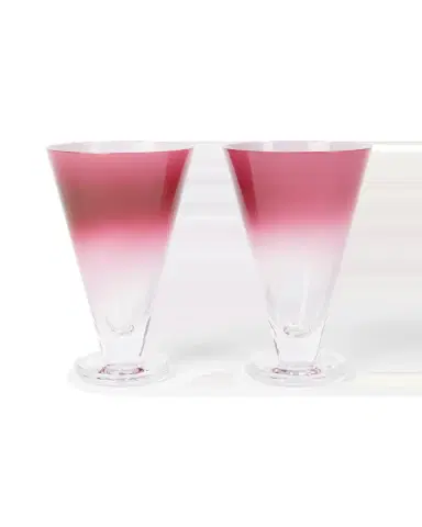 Emporio Sirenuse Large Gradient Stemmed Glass Set of 2 | Thumbnail 1 Emporio Sirenuse Large Gradient Stemmed Glass Set of 2 | Thumbnail 1