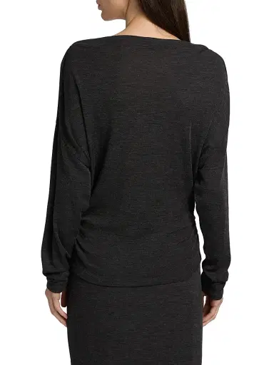 Vince Women's Ruched Wool-Blend Long-Sleeve Top | Thumbnail 5 Vince Women's Ruched Wool-Blend Long-Sleeve Top | Thumbnail 5