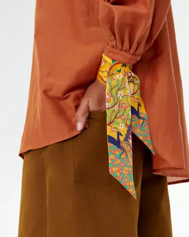 Emporio Sirenuse Long Twilly Scarf in Louis Barthélemy Print | Thumbnail 9 Emporio Sirenuse Long Twilly Scarf in Louis Barthélemy Print | Thumbnail 9