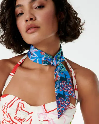 Emporio Sirenuse Long Twilly Scarf in Louis Barthélemy Print | Thumbnail 1 Emporio Sirenuse Long Twilly Scarf in Louis Barthélemy Print | Thumbnail 1
