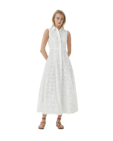 Emporio Sirenuse Miralda Dress in Macramè | Thumbnail 1 Emporio Sirenuse Miralda Dress in Macramè | Thumbnail 1