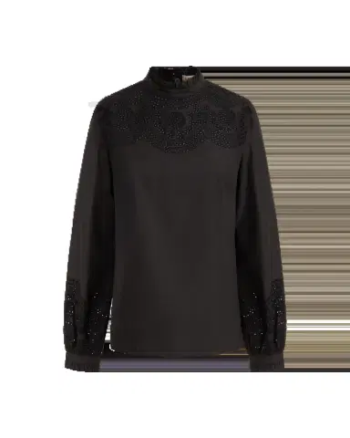 Emporio Sirenuse Mona Blouse with Broderie Anglaise | Thumbnail 4 Emporio Sirenuse Mona Blouse with Broderie Anglaise | Thumbnail 4