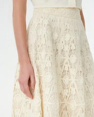 Emporio Sirenuse Mulia Skirt in Macramè | Thumbnail 2 Emporio Sirenuse Mulia Skirt in Macramè | Thumbnail 2