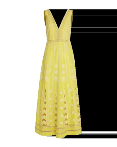 Emporio Sirenuse Nellie Dress with Backgammon Embroidery | Thumbnail 4 Emporio Sirenuse Nellie Dress with Backgammon Embroidery | Thumbnail 4