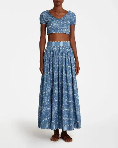 Emporio Sirenuse Ombretta Skirt in Batik Print | Thumbnail 2 Emporio Sirenuse Ombretta Skirt in Batik Print | Thumbnail 2