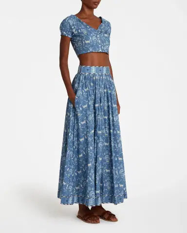 Emporio Sirenuse Ombretta Skirt in Batik Print | Thumbnail 3 Emporio Sirenuse Ombretta Skirt in Batik Print | Thumbnail 3