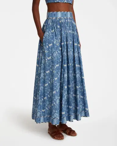 Emporio Sirenuse Ombretta Skirt in Batik Print | Thumbnail 5 Emporio Sirenuse Ombretta Skirt in Batik Print | Thumbnail 5