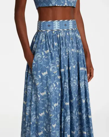 Emporio Sirenuse Ombretta Skirt in Batik Print | Thumbnail 6 Emporio Sirenuse Ombretta Skirt in Batik Print | Thumbnail 6