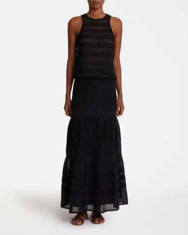 Emporio Sirenuse Pilar Top With Flower Net Embroidery | Thumbnail 2 Emporio Sirenuse Pilar Top With Flower Net Embroidery | Thumbnail 2