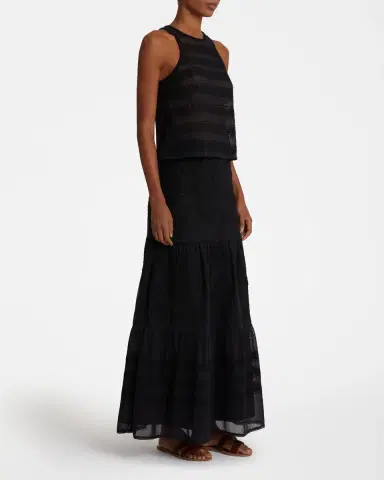 Emporio Sirenuse Pilar Top With Flower Net Embroidery | Thumbnail 3 Emporio Sirenuse Pilar Top With Flower Net Embroidery | Thumbnail 3