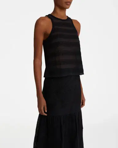 Emporio Sirenuse Pilar Top With Flower Net Embroidery | Thumbnail 6 Emporio Sirenuse Pilar Top With Flower Net Embroidery | Thumbnail 6