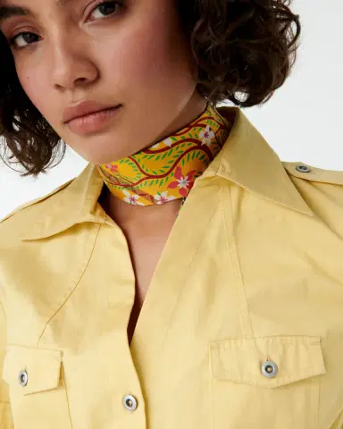 Emporio Sirenuse Short Twilly Scarf in Louis Barthélemy Print | Thumbnail 11 Emporio Sirenuse Short Twilly Scarf in Louis Barthélemy Print | Thumbnail 11