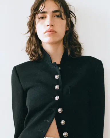 Emporio Sirenuse Tolly Jacket in Black Assam | Thumbnail 5 Emporio Sirenuse Tolly Jacket in Black Assam | Thumbnail 5