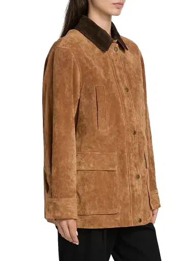 Mercer Collective Women's Suede Barn Jacket | Thumbnail 4 Mercer Collective Women's Suede Barn Jacket | Thumbnail 4