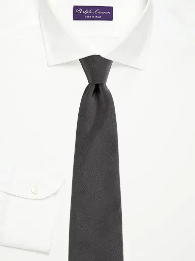 Ralph Lauren Purple Label Men's Peau De Soie Silk Tie | Thumbnail 2 Ralph Lauren Purple Label Men's Peau De Soie Silk Tie | Thumbnail 2