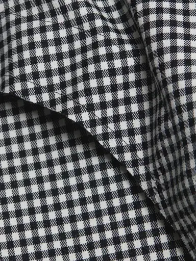Comme des Garçons Women's Gingham Wool Midi-Skirt - Black Ecru | Thumbnail 7 Comme des Garçons Women's Gingham Wool Midi-Skirt - Black Ecru | Thumbnail 7