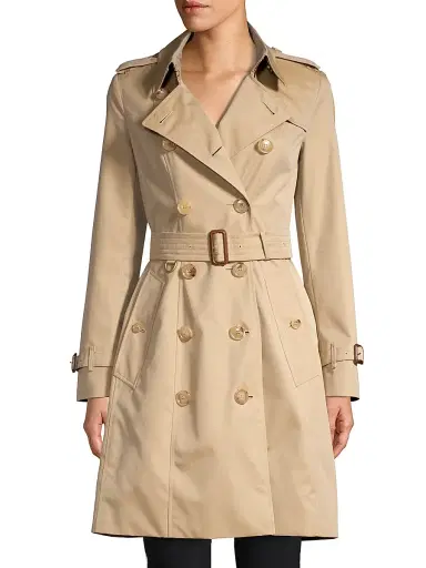 Burberry Women's Chelsea Belted Double-Breasted Coat - Honey - Size 16 | Thumbnail 3 Burberry Women's Chelsea Belted Double-Breasted Coat - Honey - Size 16 | Thumbnail 3