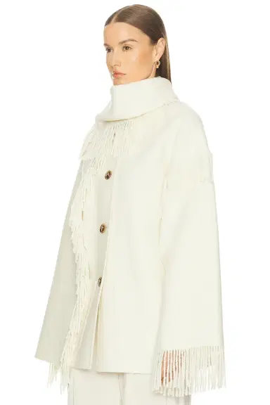 TOTEME Fringed Scarf Jacket | Thumbnail 4 TOTEME Fringed Scarf Jacket | Thumbnail 4