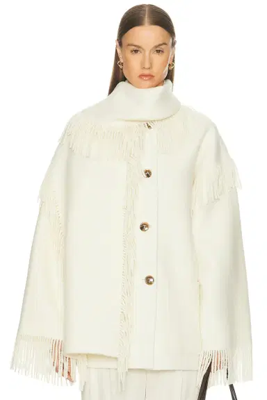 TOTEME Fringed Scarf Jacket | Thumbnail 1 TOTEME Fringed Scarf Jacket | Thumbnail 1