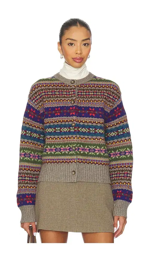 Fair Isle Buttoned Cardigan Fair Isle Buttoned Cardigan
