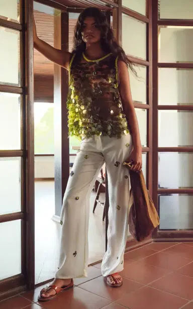 SIEDRÉS Plume Sequined Top | Thumbnail 2 SIEDRÉS Plume Sequined Top | Thumbnail 2