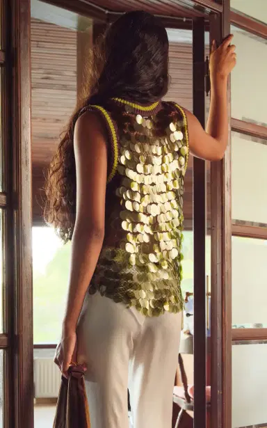 SIEDRÉS Plume Sequined Top | Thumbnail 3 SIEDRÉS Plume Sequined Top | Thumbnail 3