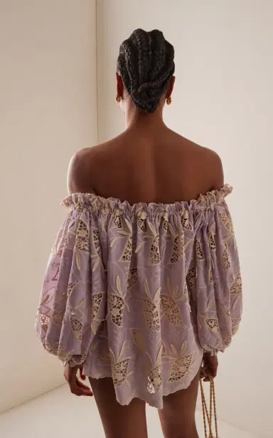 SIEDRÉS Lune Embroidered Poplin Top | Thumbnail 4 SIEDRÉS Lune Embroidered Poplin Top | Thumbnail 4