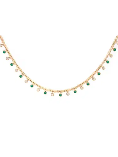 Wish Fine Jewelry 0.94ct Citrine Diamond 14K Gold Floating Necklace | Thumbnail 1 Wish Fine Jewelry 0.94ct Citrine Diamond 14K Gold Floating Necklace | Thumbnail 1