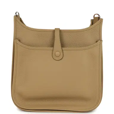 HERMÈS Hermes Evelyne III PM Poussiere Clemence Palladium Hardware | Thumbnail 5 HERMÈS Hermes Evelyne III PM Poussiere Clemence Palladium Hardware | Thumbnail 5