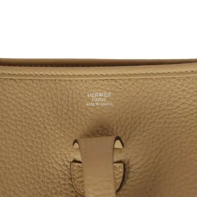 HERMÈS Hermes Evelyne III PM Poussiere Clemence Palladium Hardware | Thumbnail 7 HERMÈS Hermes Evelyne III PM Poussiere Clemence Palladium Hardware | Thumbnail 7