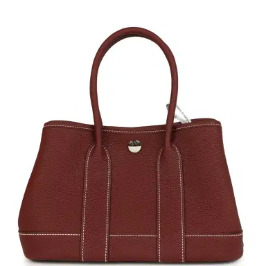 HERMÈS Hermes Garden Party Neo 23 Rouge H Negonda Palladium Hardware | Thumbnail 5 HERMÈS Hermes Garden Party Neo 23 Rouge H Negonda Palladium Hardware | Thumbnail 5
