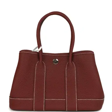 HERMÈS Hermes Garden Party Neo 23 Rouge H Negonda Palladium Hardware | Thumbnail 1 HERMÈS Hermes Garden Party Neo 23 Rouge H Negonda Palladium Hardware | Thumbnail 1
