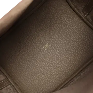 HERMÈS Hermes Picotin Lock 22 Etoupe Clemence Gold Hardware | Thumbnail 7 HERMÈS Hermes Picotin Lock 22 Etoupe Clemence Gold Hardware | Thumbnail 7