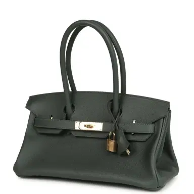 HERMÈS Hermes Shoulder Birkin Light 29 Vert Mangrove Evercolor Permabrass Hardware | Thumbnail 3 HERMÈS Hermes Shoulder Birkin Light 29 Vert Mangrove Evercolor Permabrass Hardware | Thumbnail 3